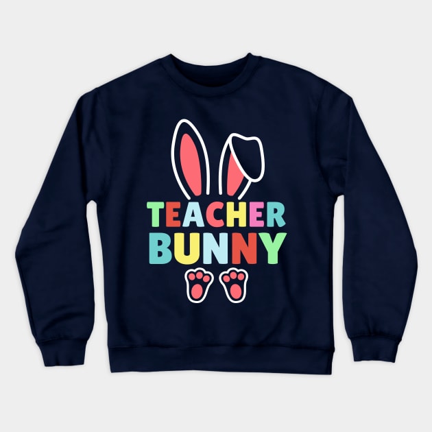 Teacher Bunny Crewneck Sweatshirt by Illustradise